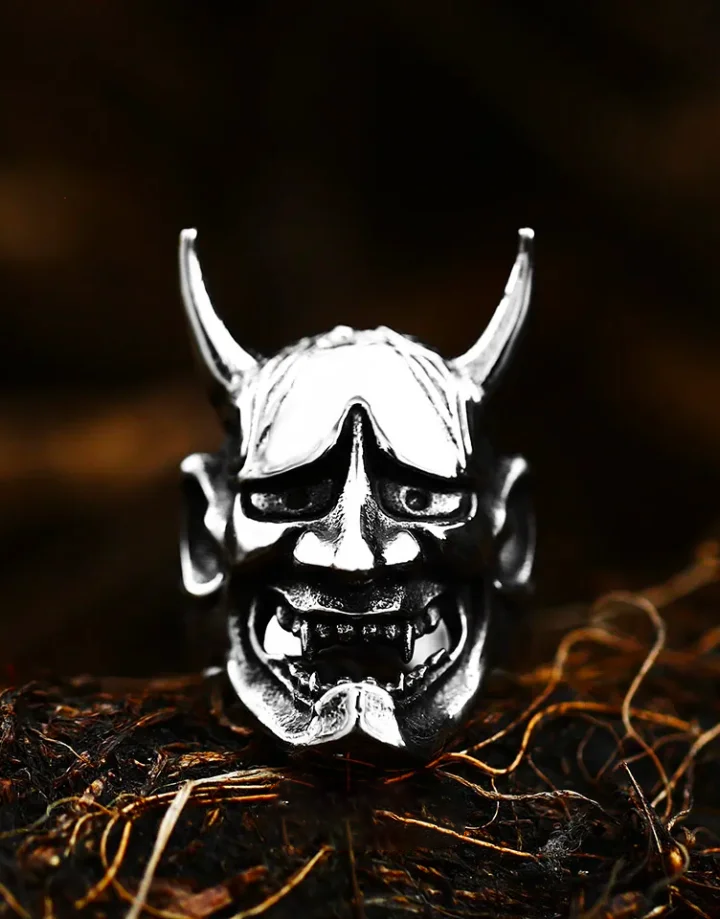Techwear Japanese Demon Ring