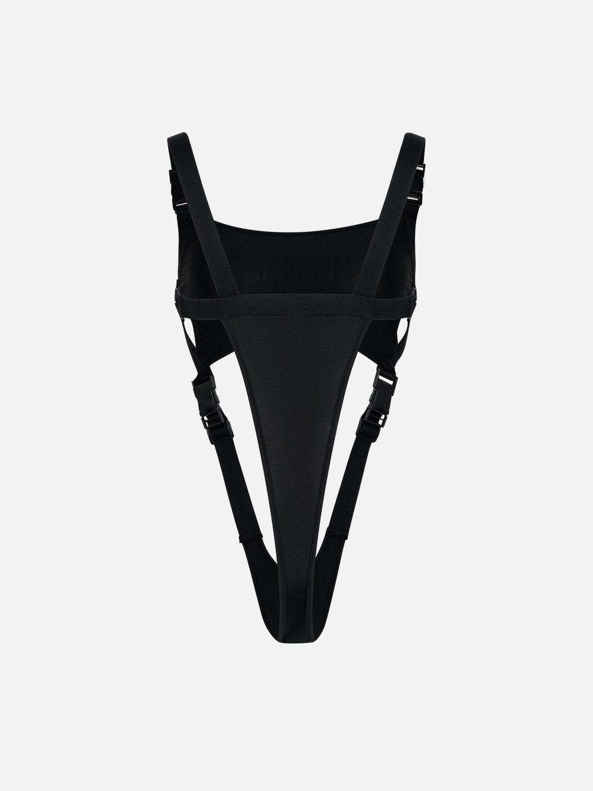 Woven Ribbon Cut-Out Bodysuit