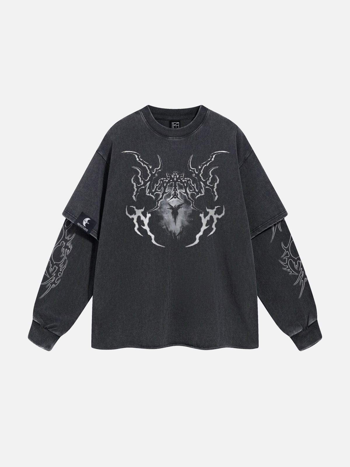 Thorny Print Washed Sweatshirt