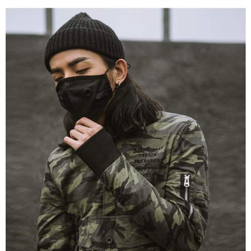 Techwear Leather Half-Face Mask