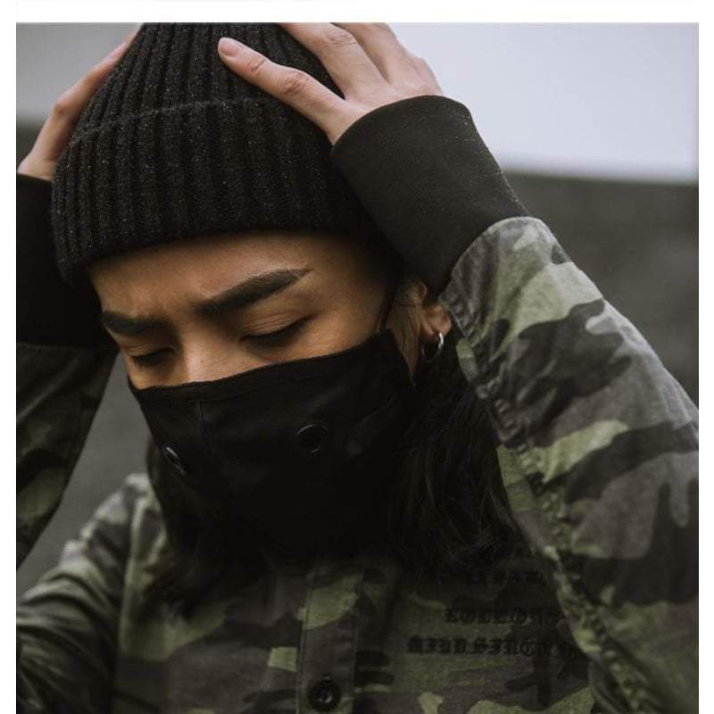 Techwear Leather Half-Face Mask