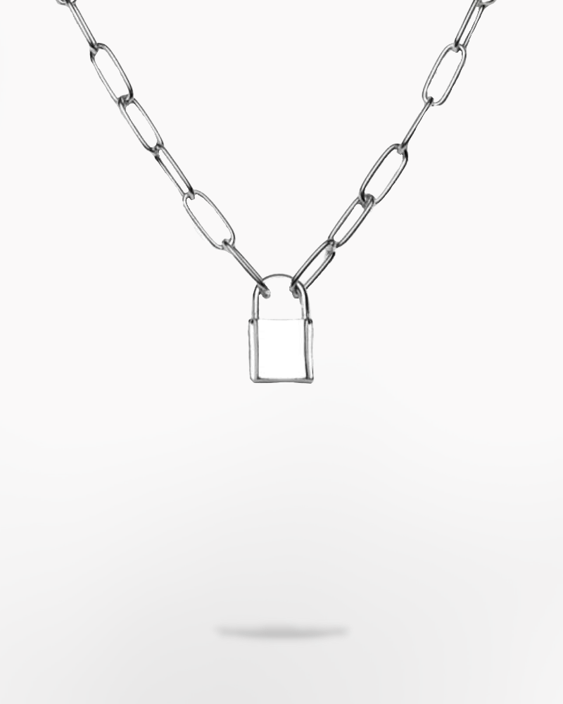 Techwear Lock Necklace Chain