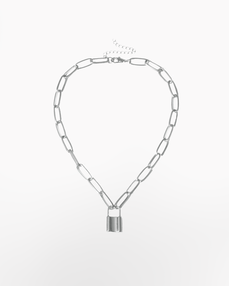 Techwear Lock Necklace Chain