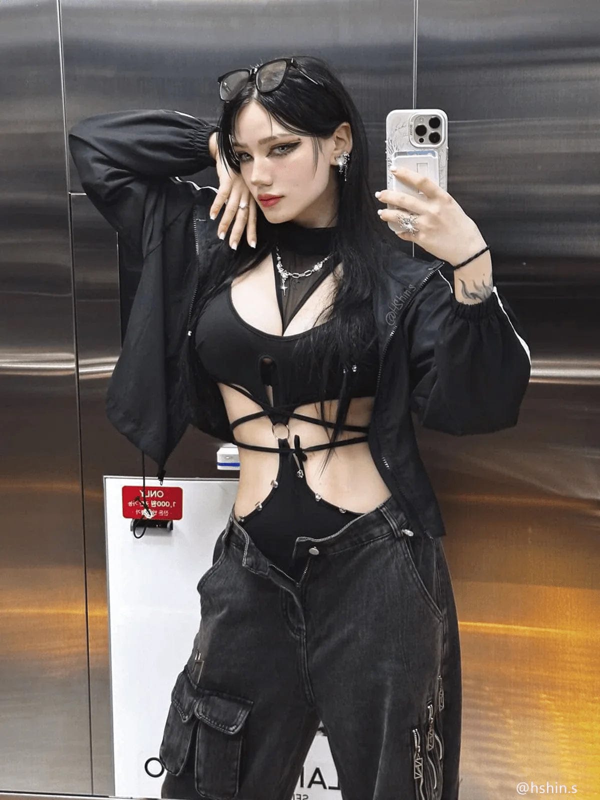 Sexy Suspender Removable Bodysuit
