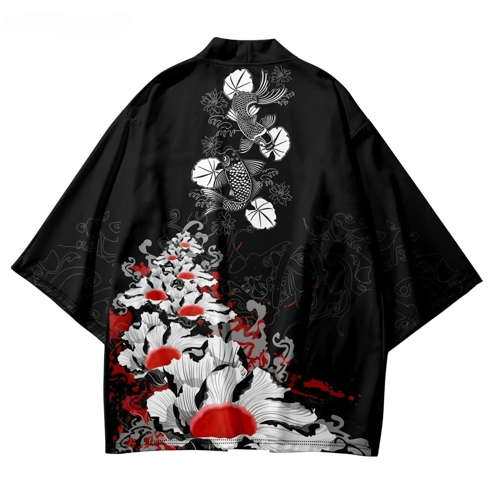 Techwear Kimono Women Koi