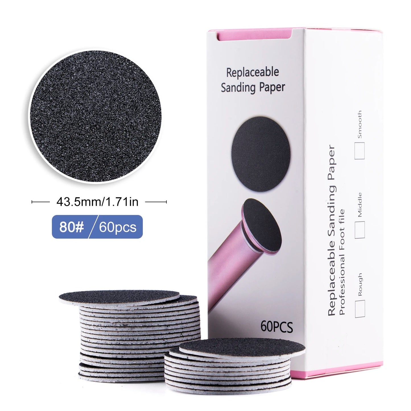 HeelLux Replacement Sanding Discs – 60-Pac
