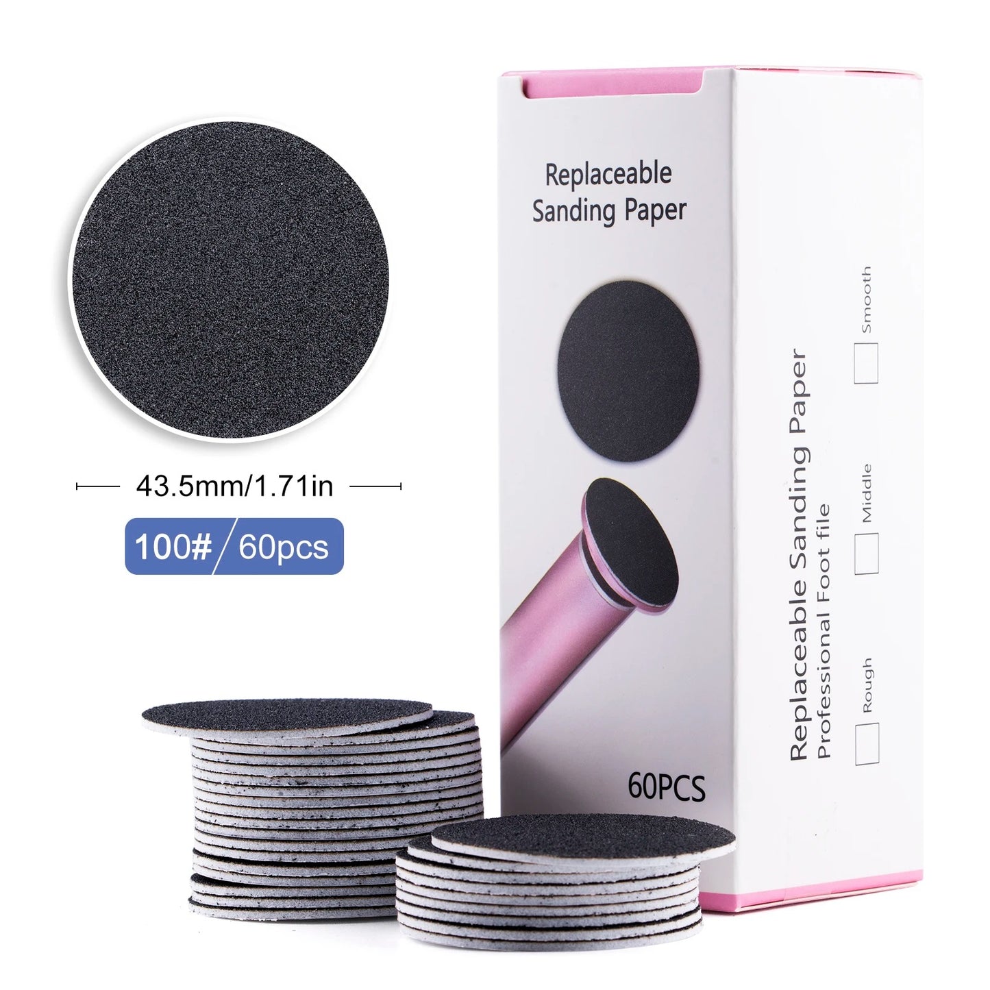 HeelLux Replacement Sanding Discs – 60-Pac