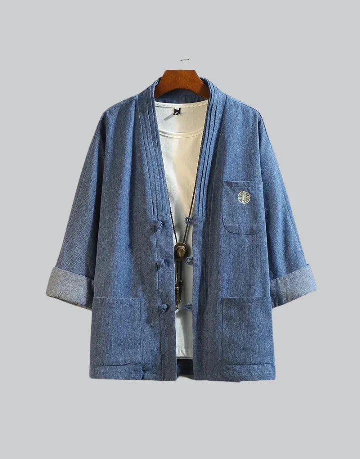 Jeans-Kimono für Herren