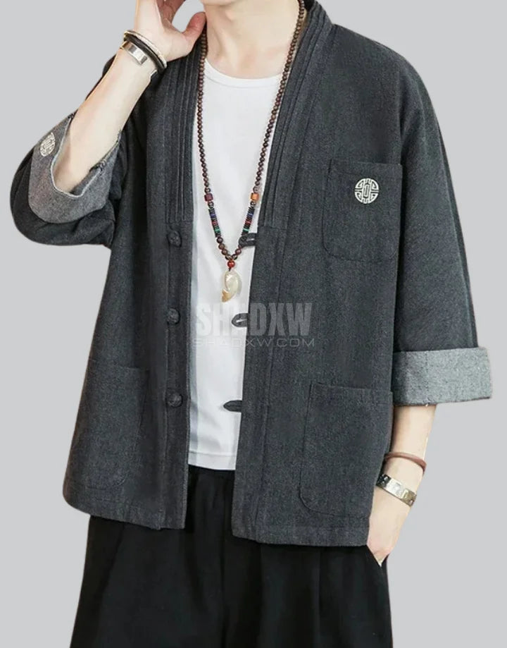 Jeans-Kimono für Herren