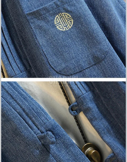 Jeans-Kimono für Herren