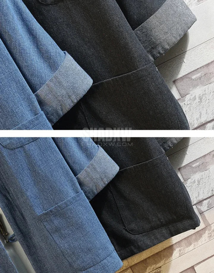 Jeans-Kimono für Herren