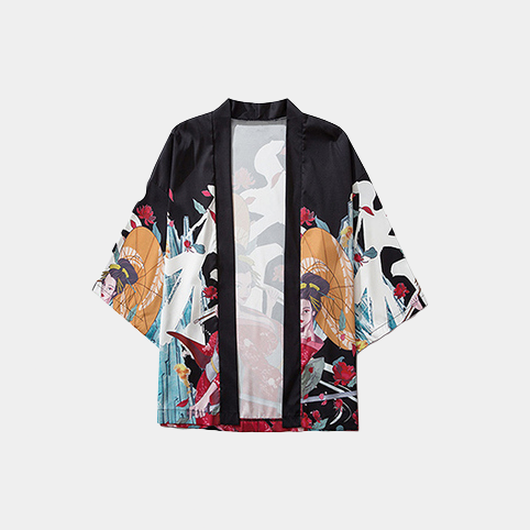 Techwear Geisha Japanese Kimono