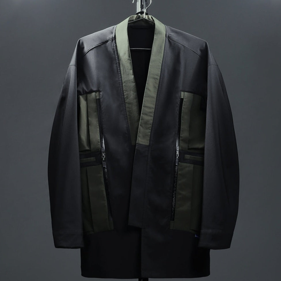 Green Techwear Kimono