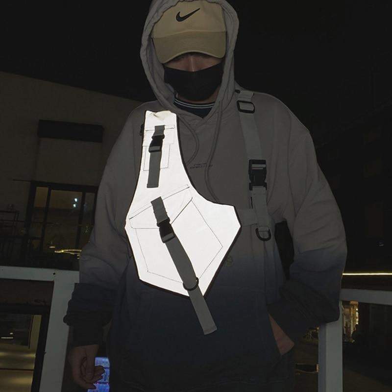 Techwear Reflective Chest Bag