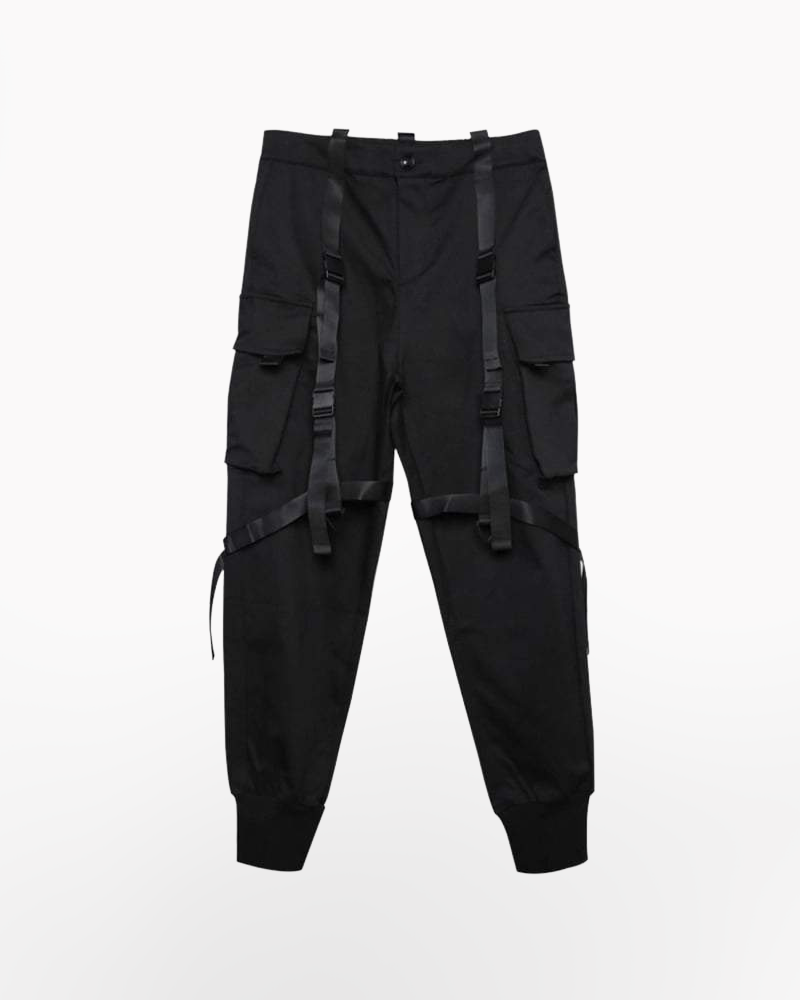 Techwear Ribbon cargo pants