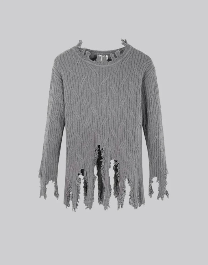 Techwear Ripped Sweater For Men