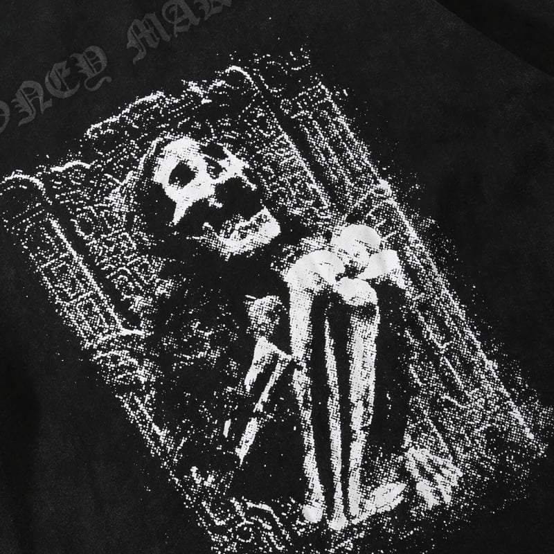 Techwear Skeleton Print t-shirt