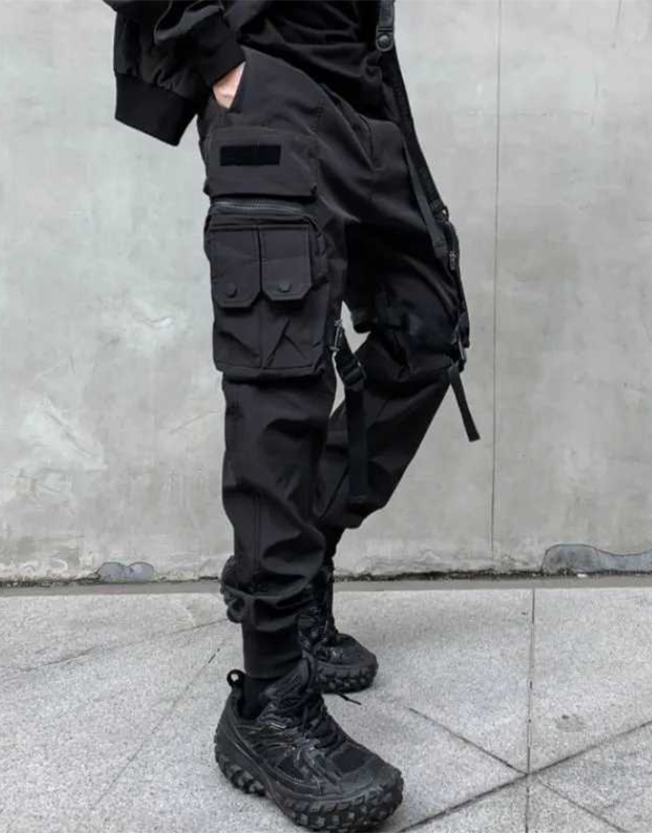 Techwear Slim Tactical Cargo Pants