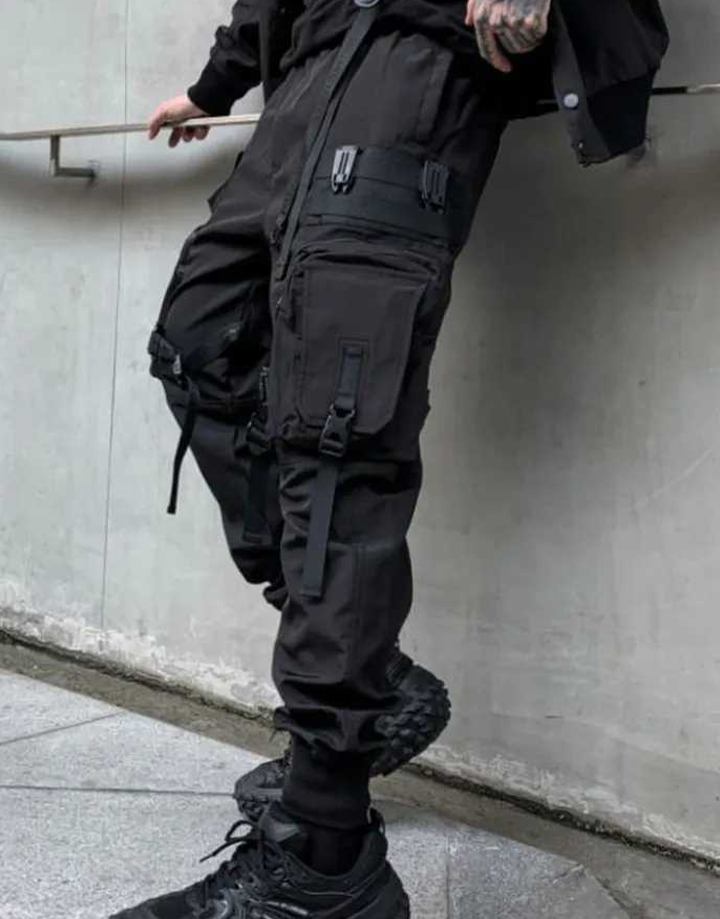 Techwear Slim Tactical Cargo Pants