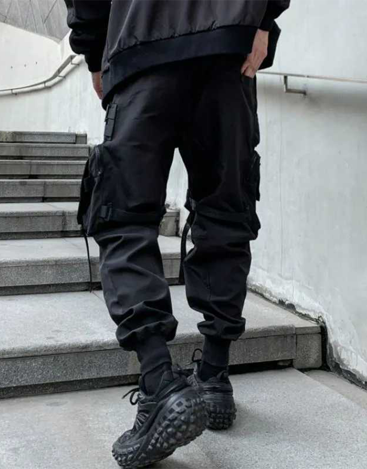 Techwear Slim Tactical Cargo Pants