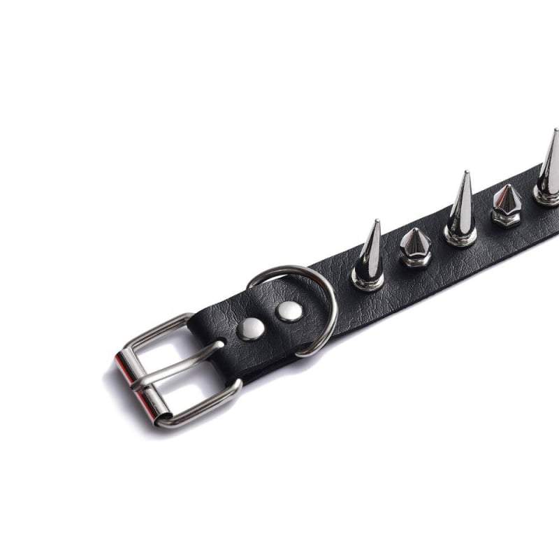 Techwear Spike choker necklace