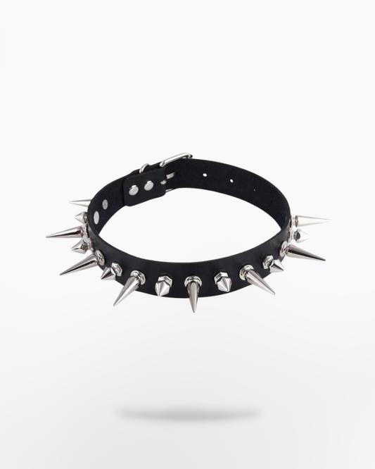 Techwear Spike choker necklace