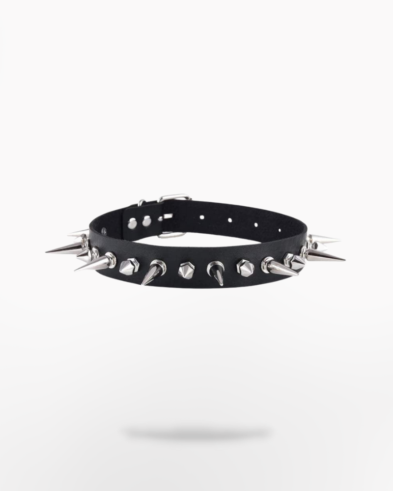Techwear Spike choker necklace