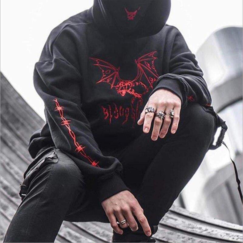 Techwear Street Goth Hoodie