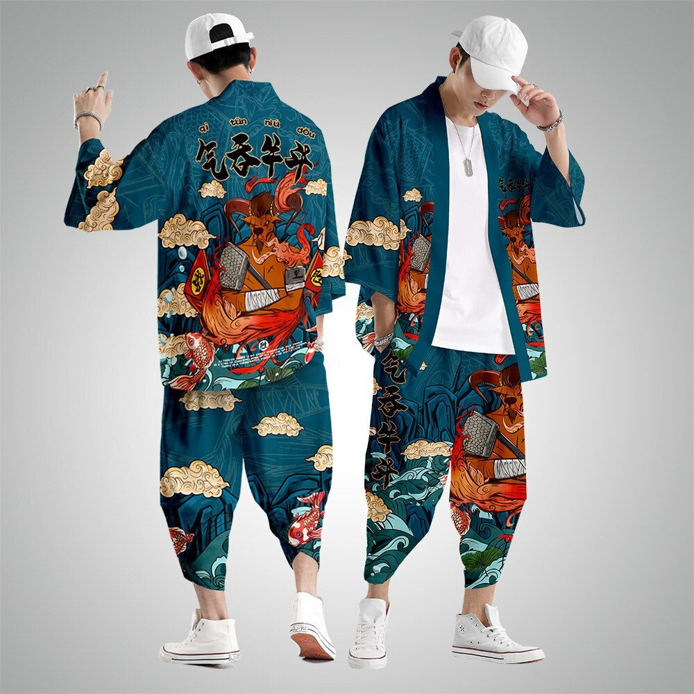 Streetwear Kimono & Pants