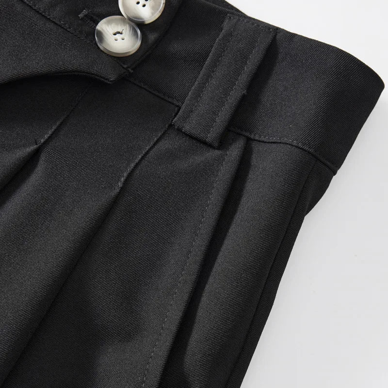 Summer Pleated  Niche Wide Shorts