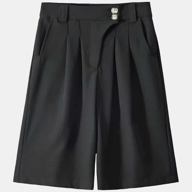 Summer Pleated  Niche Wide Shorts