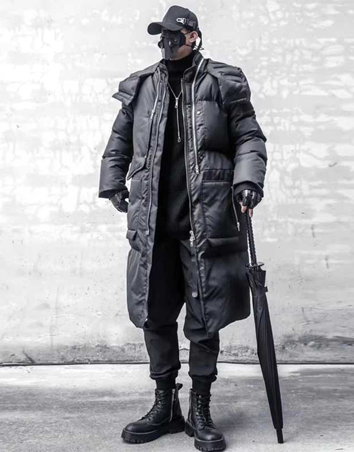 Techwear Tactical Puffed Jacket