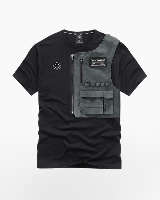 Techwear black tactical shirt