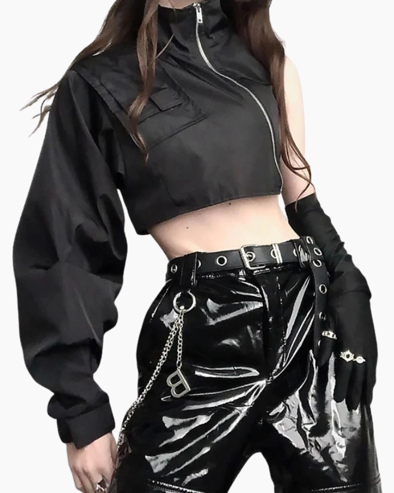 Techwear One Sleeve Jacket