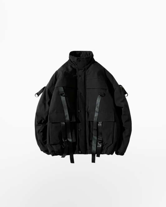Techwear Jacket with Straps