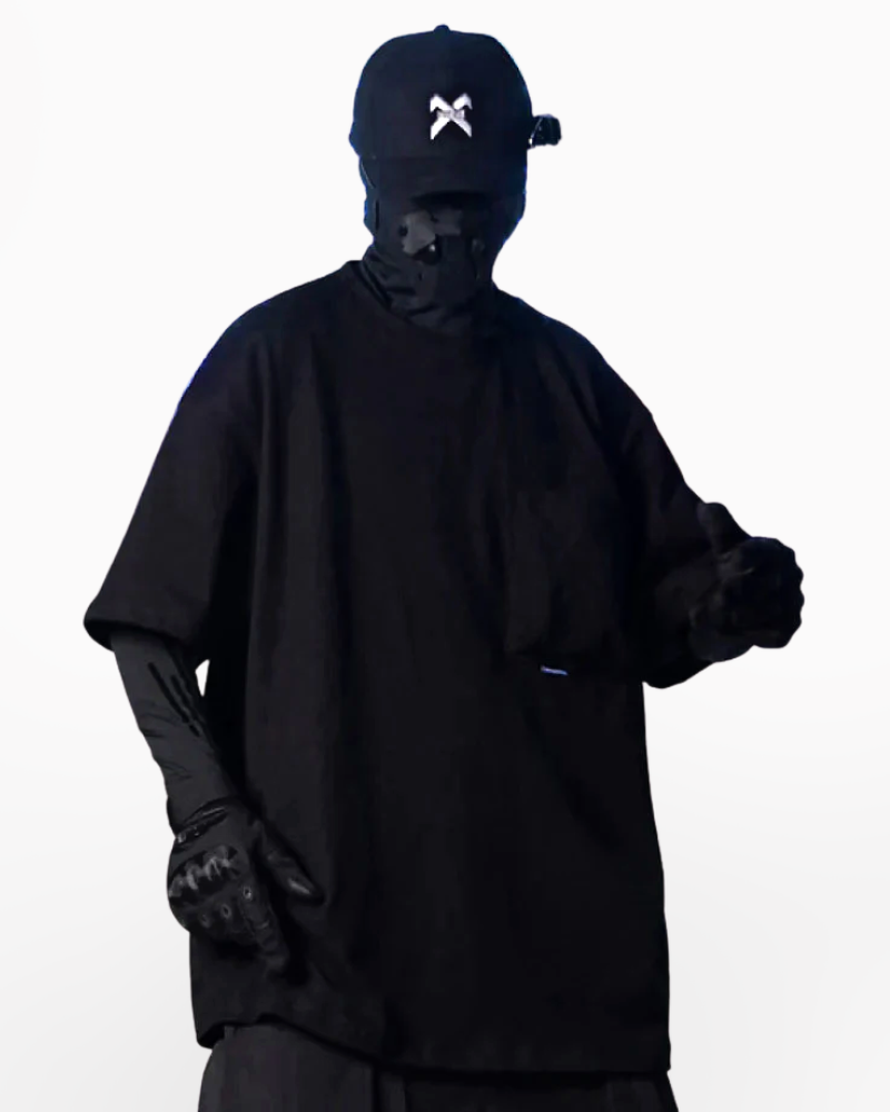Techwear Men's Shirt With Pockets