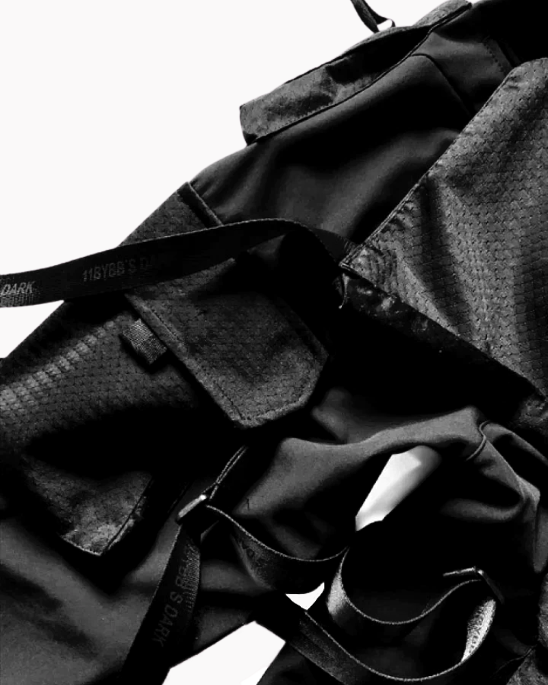 Techwear Pants with Straps