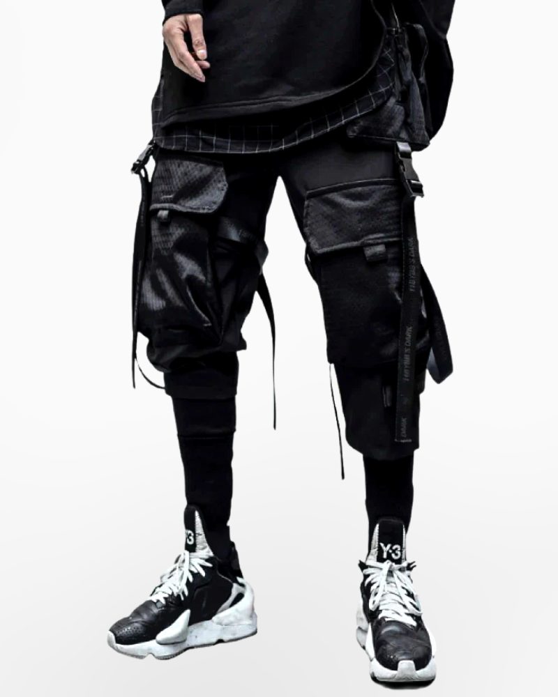 Techwear Pants with Straps