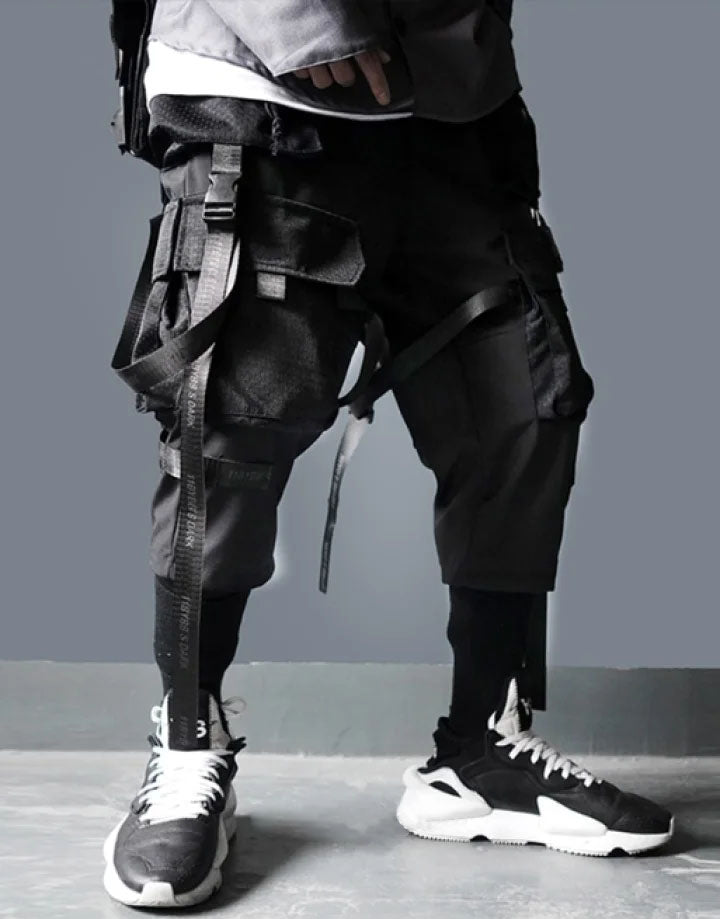 Techwear Pants with Straps