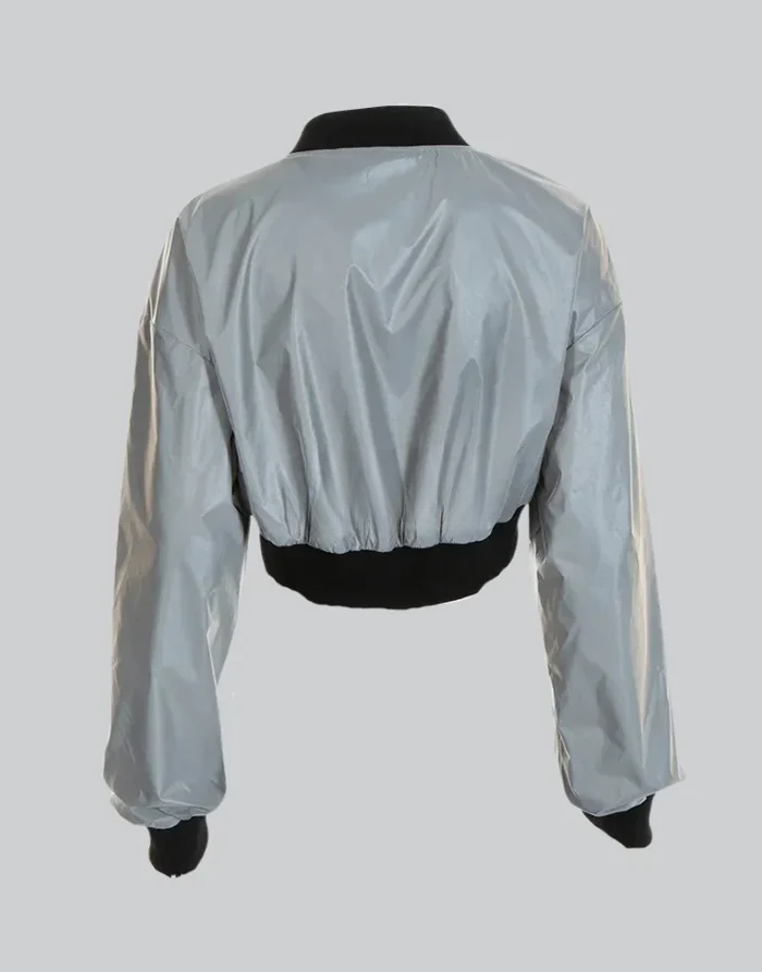 Techwear Reflective Crop Top Jacket