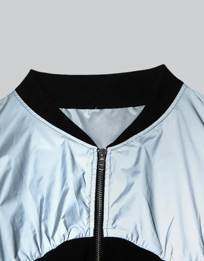 Techwear Reflective Crop Top Jacket