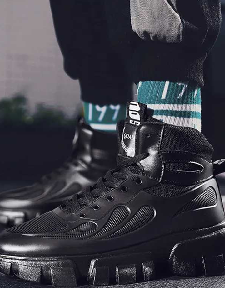 Techwear Trendy High Top Sneakers