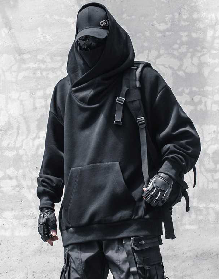 Techwear Turtleneck Hoodie