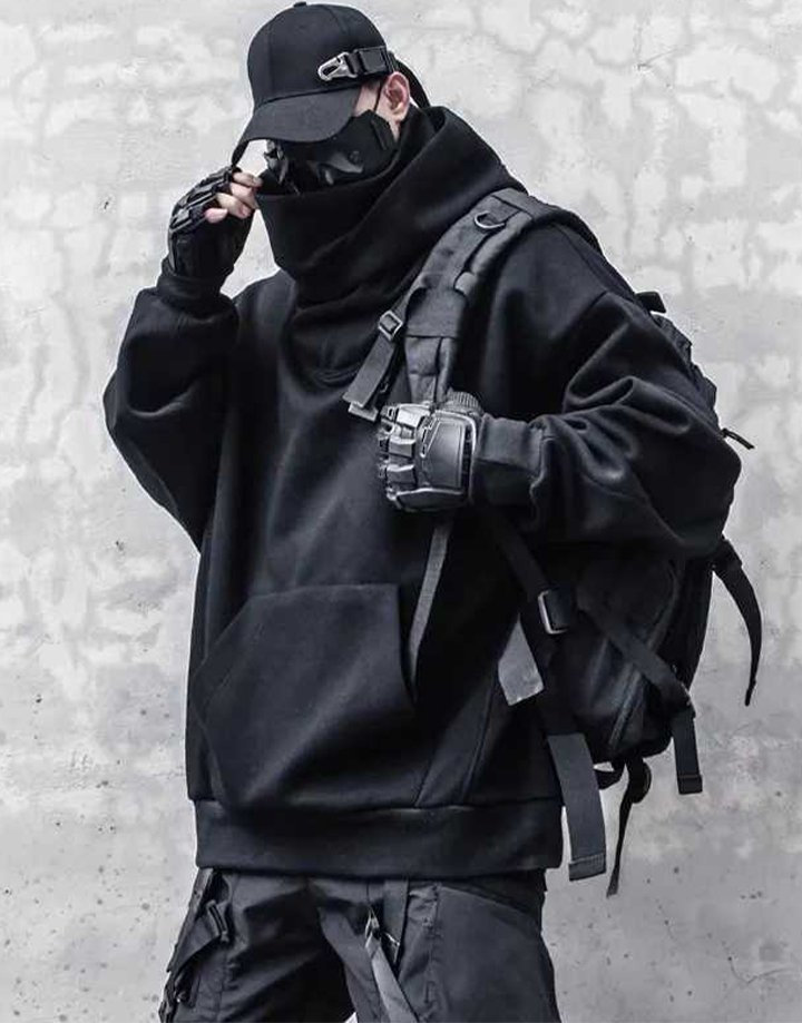 Techwear Turtleneck Hoodie