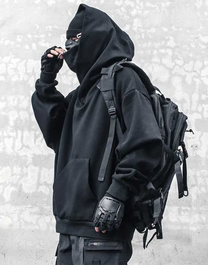 Techwear Turtleneck Hoodie
