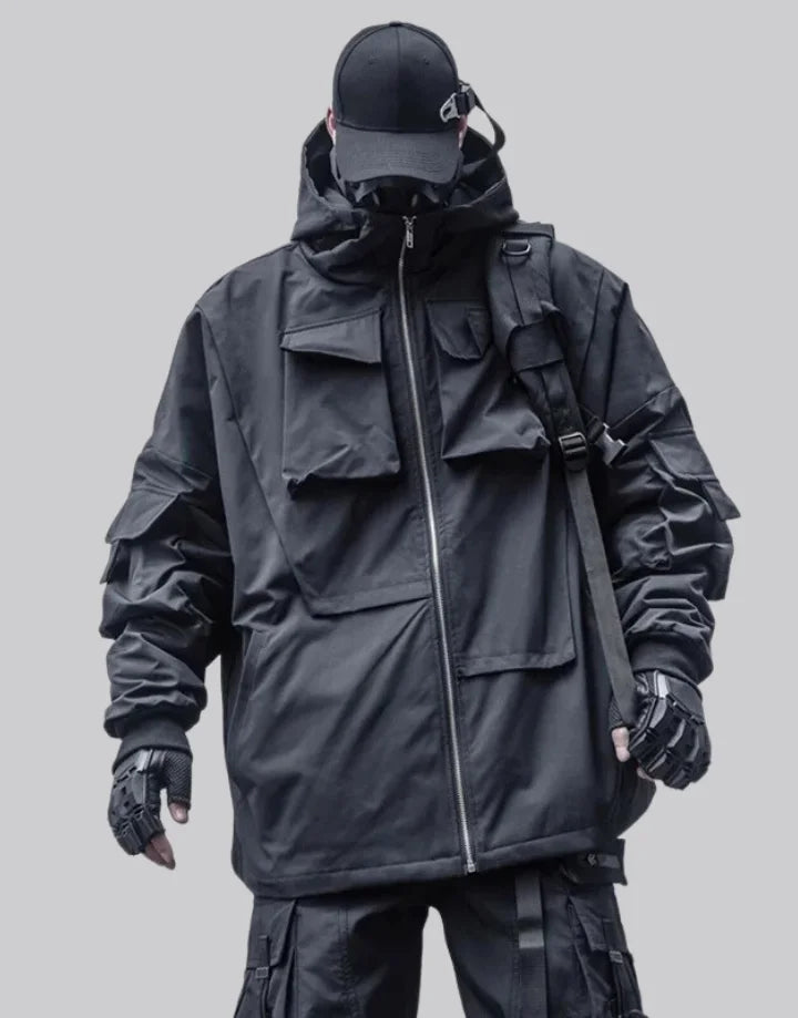 Techwear Turtleneck Zip Up Jacket