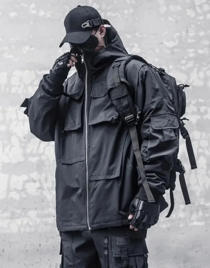 Techwear Turtleneck Zip Up Jacket