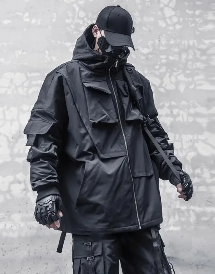 Techwear Turtleneck Zip Up Jacket