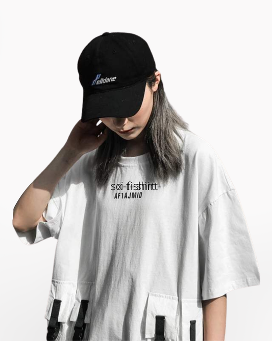 Techwear White Shirt with Pockets