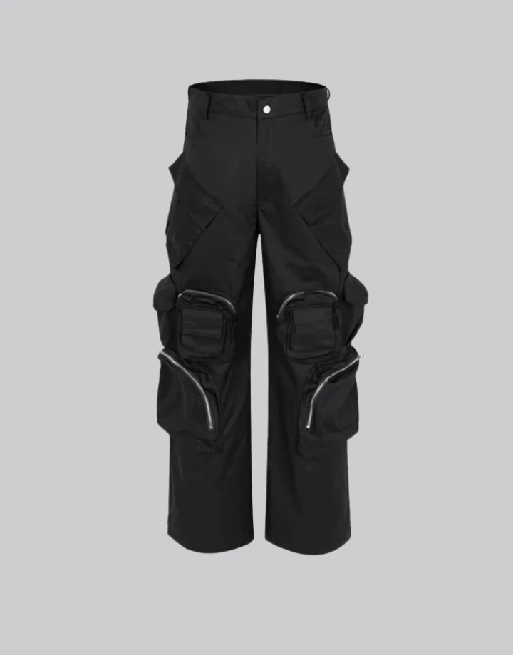Techwear Wide Leg Multi Pocket Pants